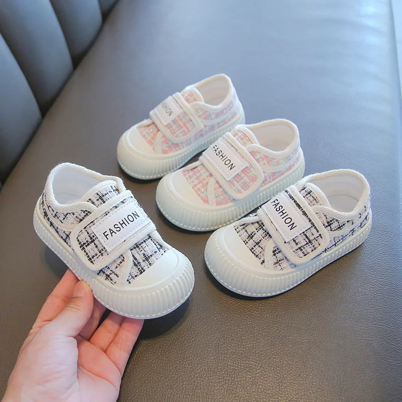 Children's Fashion Thick Sole Canvas Shoes Girls Pink Breathable Casual Sneakers 2024 Spring New Toddler Boys Chic Flats Shoes
Children's Fashion Thick Sole Canvas Shoes Girls Pink Breathable Casual Sneakers 2024 Spring New Toddler Boys Chic Flats Shoes