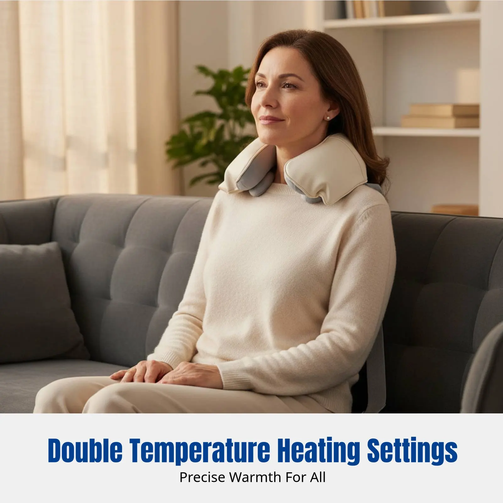 Shoulder and Neck Electric Heating Massage Shawl, Simulated Hand Kneading, Dual Use for Waist and Neck, Quiet Motor
Shoulder and Neck Electric Heating Massage Shawl, Simulated Hand Kneading, Dual Use for Waist and Neck, Quiet Motor