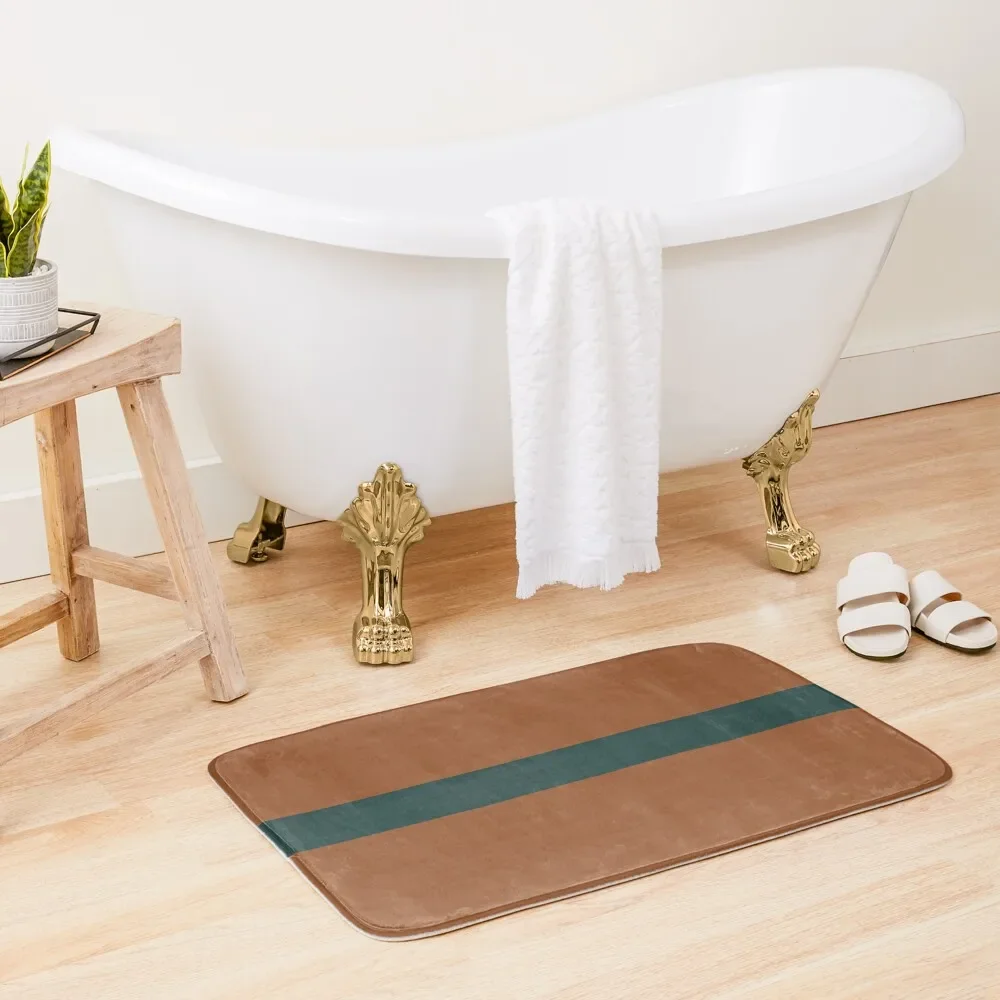 Middle Stripe Nearly Solid Minimalist Pattern in Boho Rust and Blue Bath Mat Floors For Bathroom Bathroom Accessories Sets Mat
Middle Stripe Nearly Solid Minimalist Pattern in Boho Rust and Blue Bath Mat Floors For Bathroom Bathroom Accessories Sets Mat