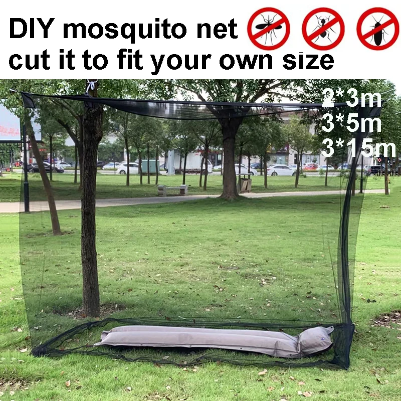 3*5/15m DIY Mosquito Net Camp Outdoor Hunt Garden Dormitory Tent Picnic Camping Cut Fit Size Mosquito Nets 2*3m Black Netting
3*5/15m DIY Mosquito Net Camp Outdoor Hunt Garden Dormitory Tent Picnic Camping Cut Fit Size Mosquito Nets 2*3m Black Netting