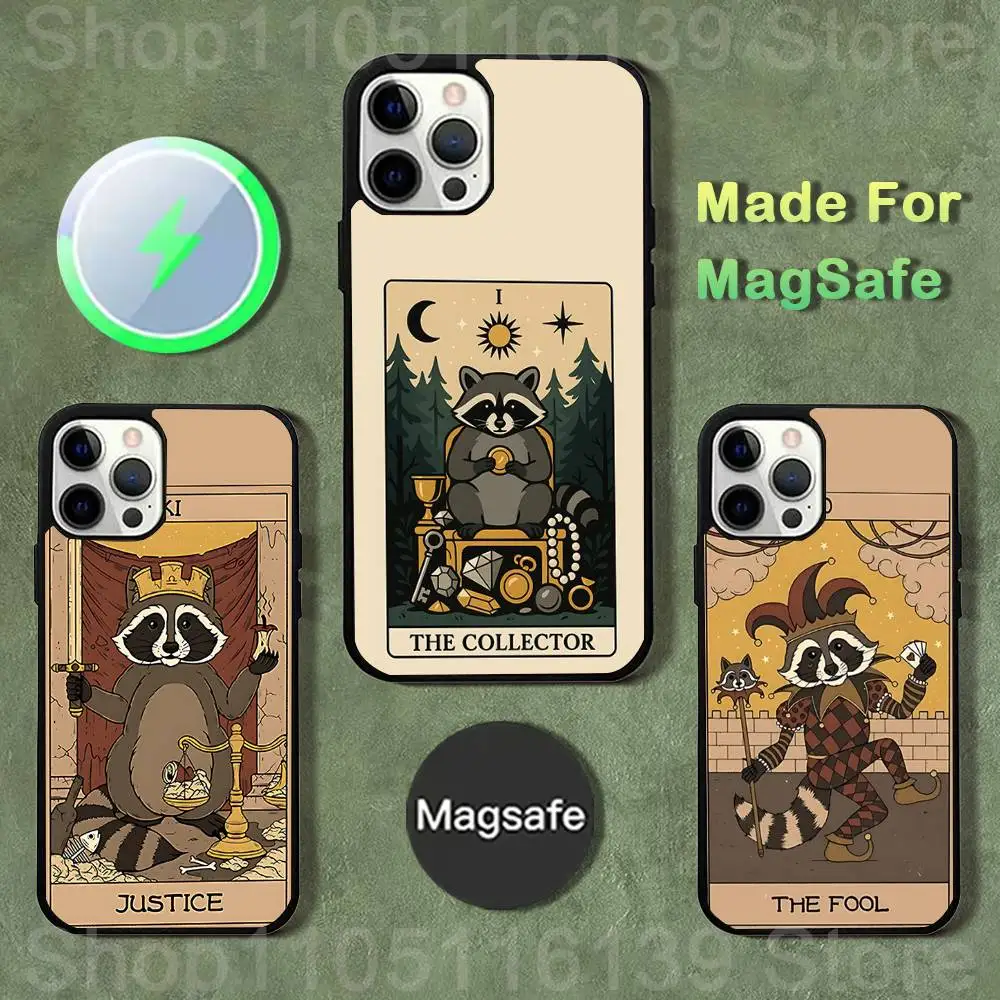 Raccoon Tarot Art Phone Case For iPhone 17,16,15,14,13,12,11,Pro,Max,Plus,Mini,SE4,E Magnetic Magsafe Wireless Charging
Raccoon Tarot Art Phone Case For iPhone 17,16,15,14,13,12,11,Pro,Max,Plus,Mini,SE4,E Magnetic Magsafe Wireless Charging