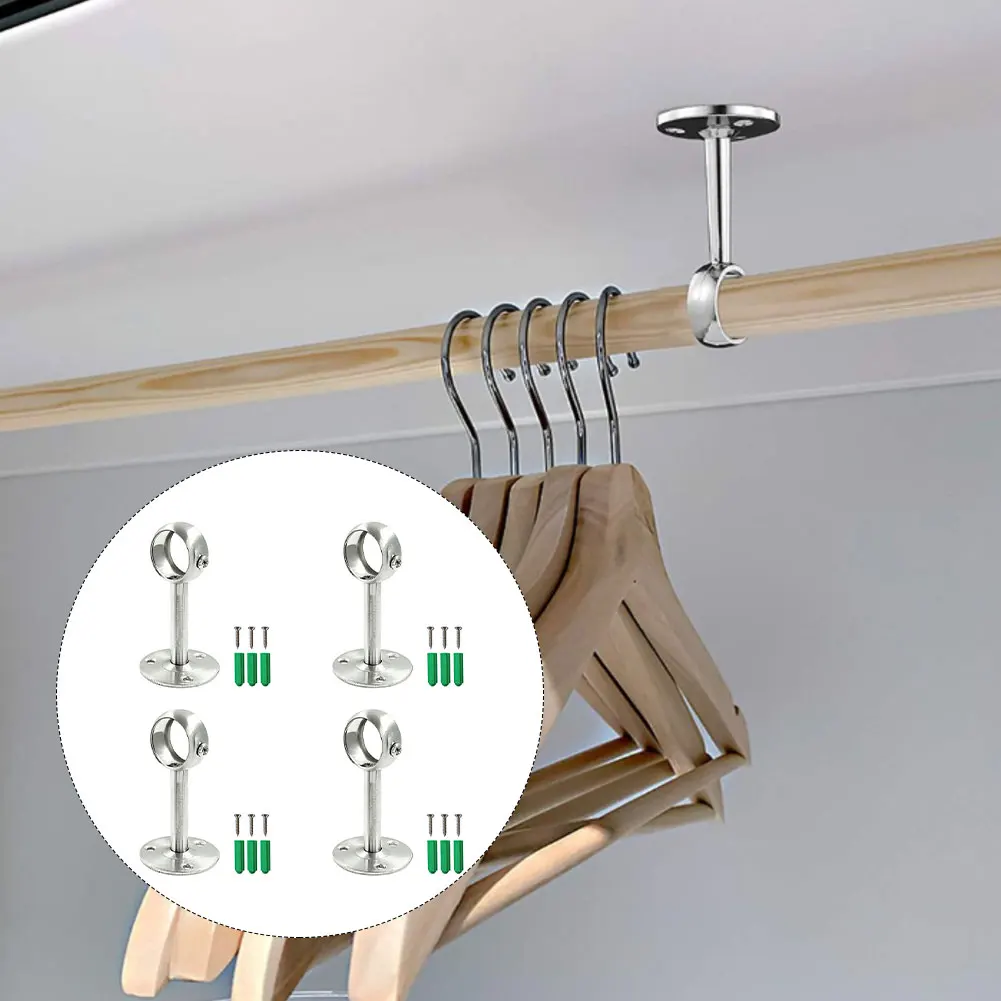 4-Pack Metal Curtain Rod Brackets - Wall-Mounted Support For Versatile Home Use Curtain Rod Holder With Screws
4-Pack Metal Curtain Rod Brackets - Wall-Mounted Support For Versatile Home Use Curtain Rod Holder With Screws