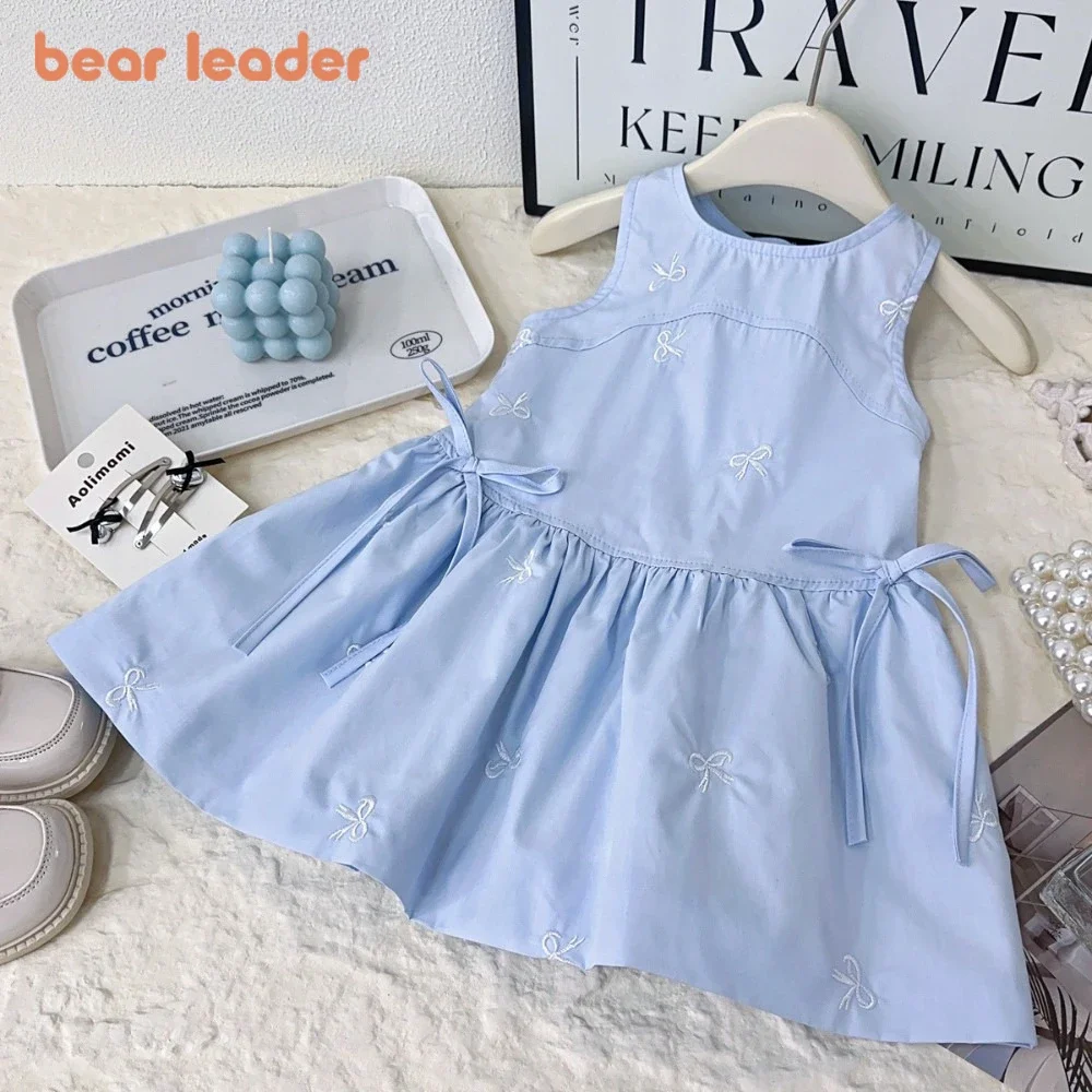 Bear Leader Blue Girls' Dresses Summer Bow Embroidery Sleeveless Vest Dress Birthday Party Solid Color Children's Clothing
Bear Leader Blue Girls' Dresses Summer Bow Embroidery Sleeveless Vest Dress Birthday Party Solid Color Children's Clothing