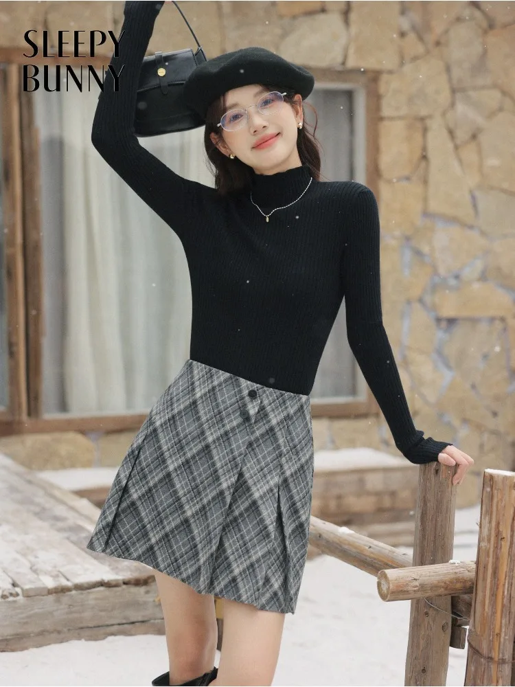 Warm Slim Knit Sweater Stretch Turtleneck Black Pullover Elegant Long Sleeve Top for Women Autumn Winter Casual Layering Outfit
Warm Slim Knit Sweater Stretch Turtleneck Black Pullover Elegant Long Sleeve Top for Women Autumn Winter Casual Layering Outfit