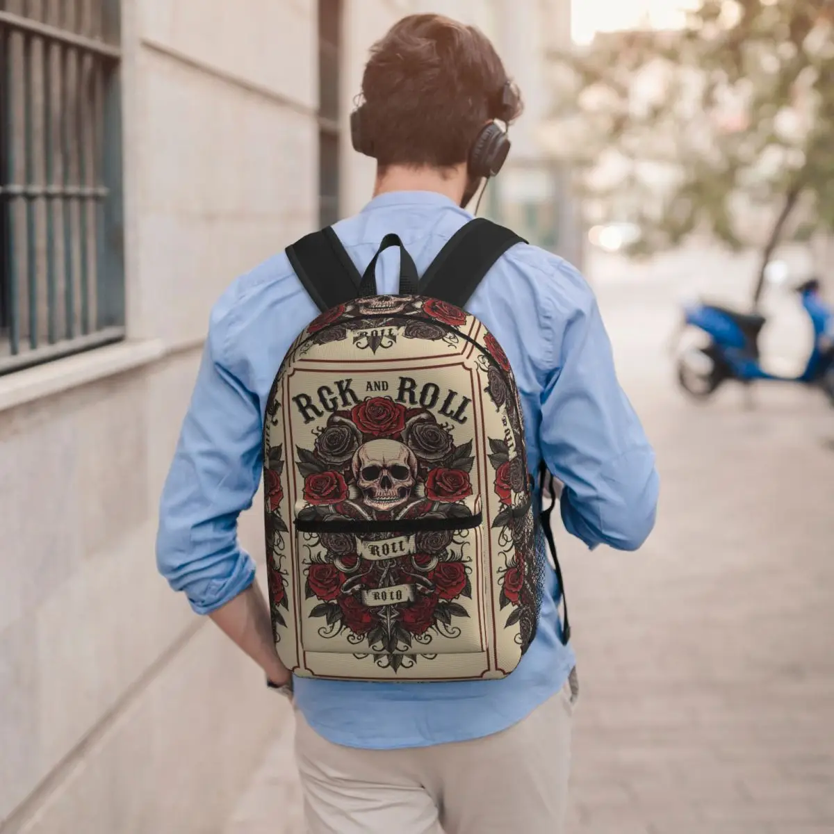Crazy Rock Skull Rose Backpack Boys Girls BookBag Kids School Bag Laptop Shoulder Bags for Men Women
Crazy Rock Skull Rose Backpack Boys Girls BookBag Kids School Bag Laptop Shoulder Bags for Men Women