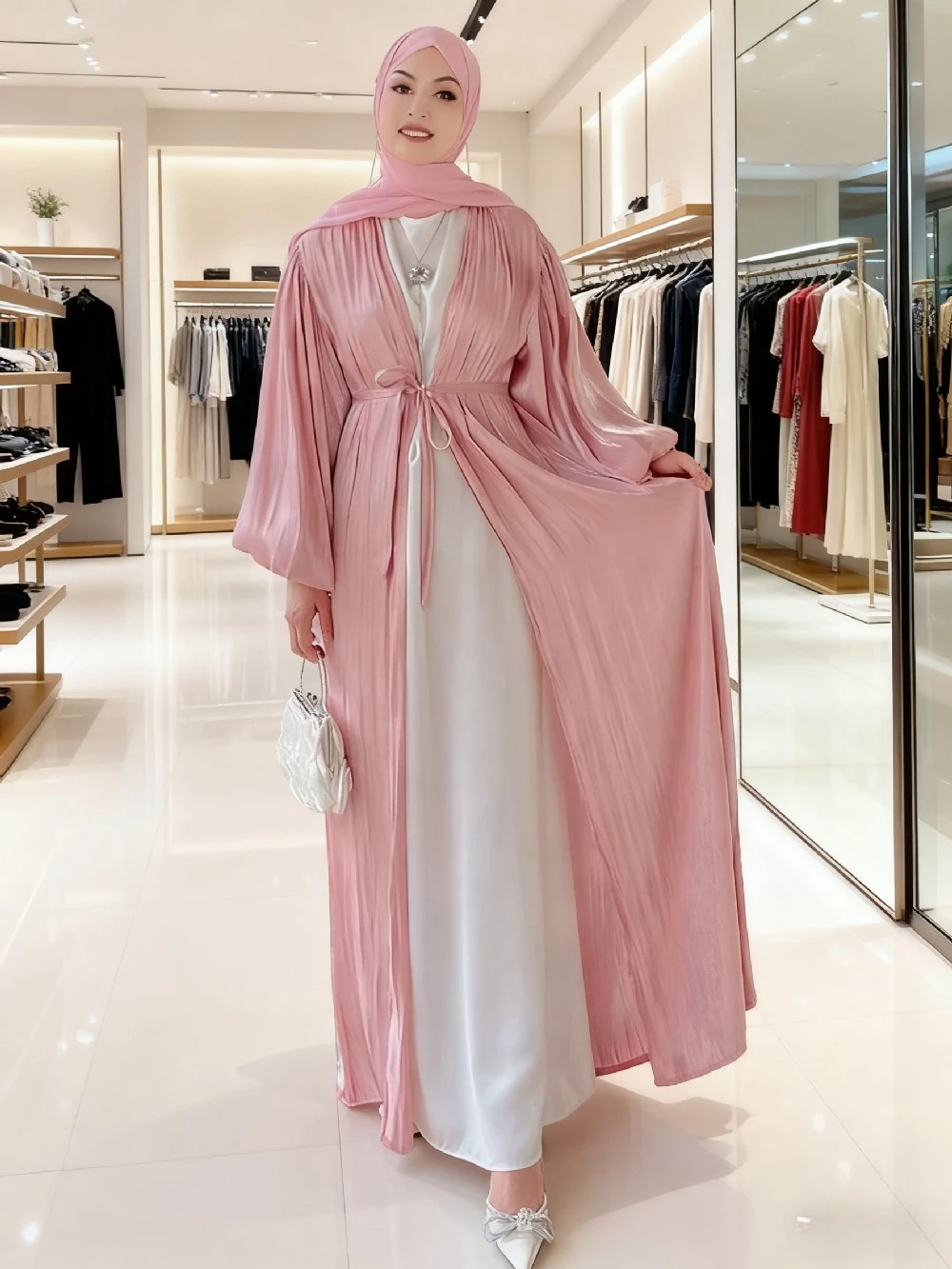 Muslim Abaya Women Open Dress Lace-up Modest Morocco Party Long Dress Islamic Turkey Dubai Eid Ramadan Jubah Robe Jalabiya
Muslim Abaya Women Open Dress Lace-up Modest Morocco Party Long Dress Islamic Turkey Dubai Eid Ramadan Jubah Robe Jalabiya