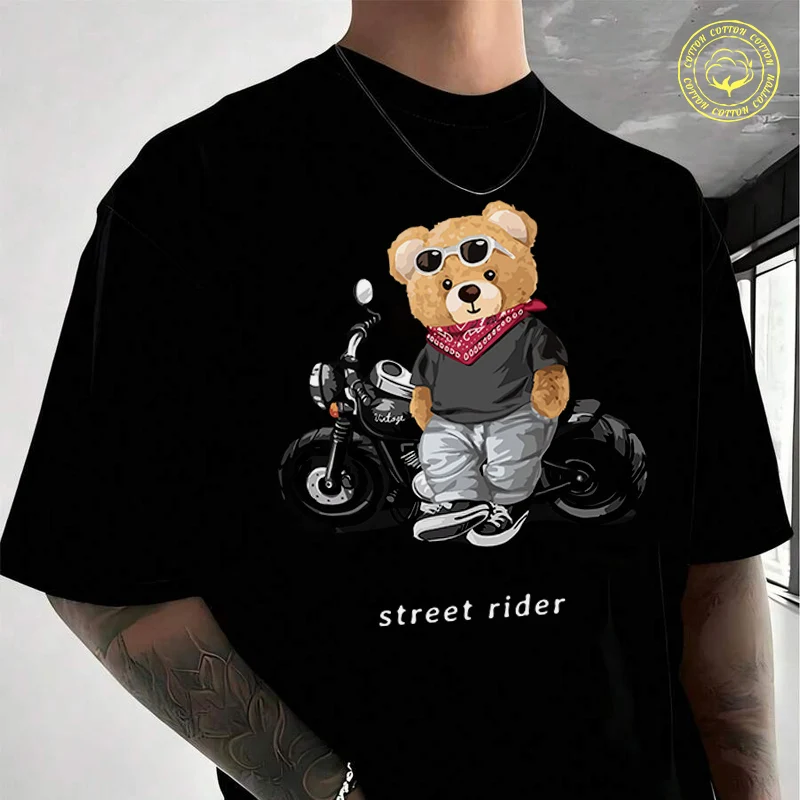 Men Clothing New Best Of Motorcycle Lovers Street Teddy Knight Moto T-Shirt Cotton Short Sleeve Summer Men Tees
Men Clothing New Best Of Motorcycle Lovers Street Teddy Knight Moto T-Shirt Cotton Short Sleeve Summer Men Tees