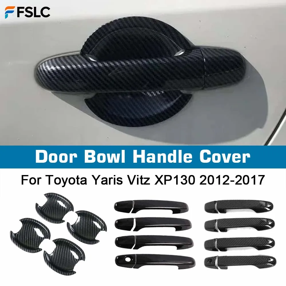 Door Handle Cover For Toyota Yaris Vitz XP130 2012-2017 Glossy Black Carbon Fiber Car Side Trim Sticker Styling Accessories
Door Handle Cover For Toyota Yaris Vitz XP130 2012-2017 Glossy Black Carbon Fiber Car Side Trim Sticker Styling Accessories