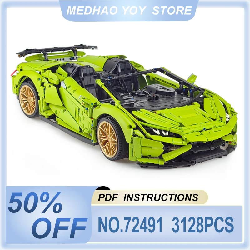 Personalized MOC-72491 Technical Super Sports Vehicle Hypercar Hot Styles Building Block Brick Puzzle DIY Toy Christmas Gift Boy
Personalized MOC-72491 Technical Super Sports Vehicle Hypercar Hot Styles Building Block Brick Puzzle DIY Toy Christmas Gift Boy