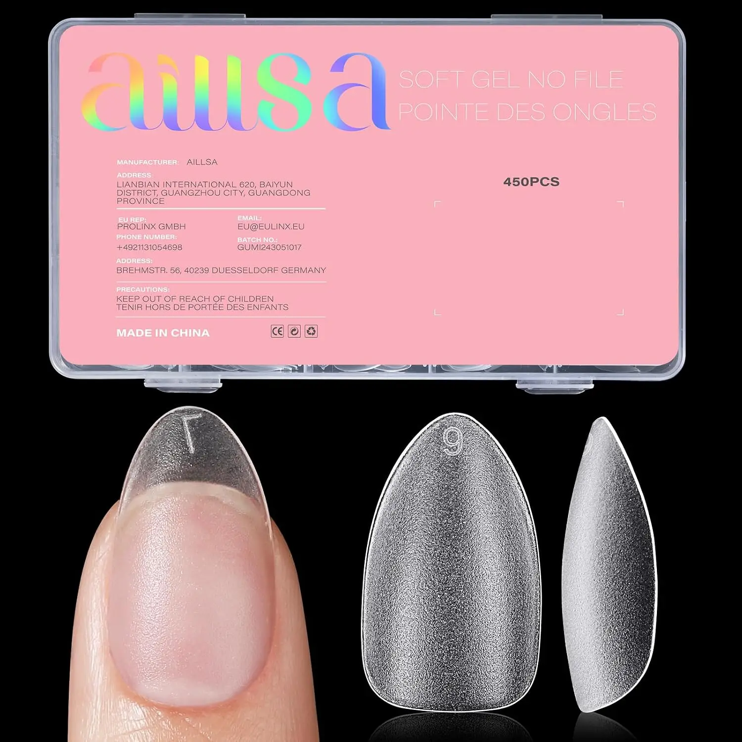 450Pcs Short Almond Nail Tips Double-Sided Matte Acrylic Gel False Nails Pre-Shaped 15 Sizes Press On Nails for Extension
450Pcs Short Almond Nail Tips Double-Sided Matte Acrylic Gel False Nails Pre-Shaped 15 Sizes Press On Nails for Extension