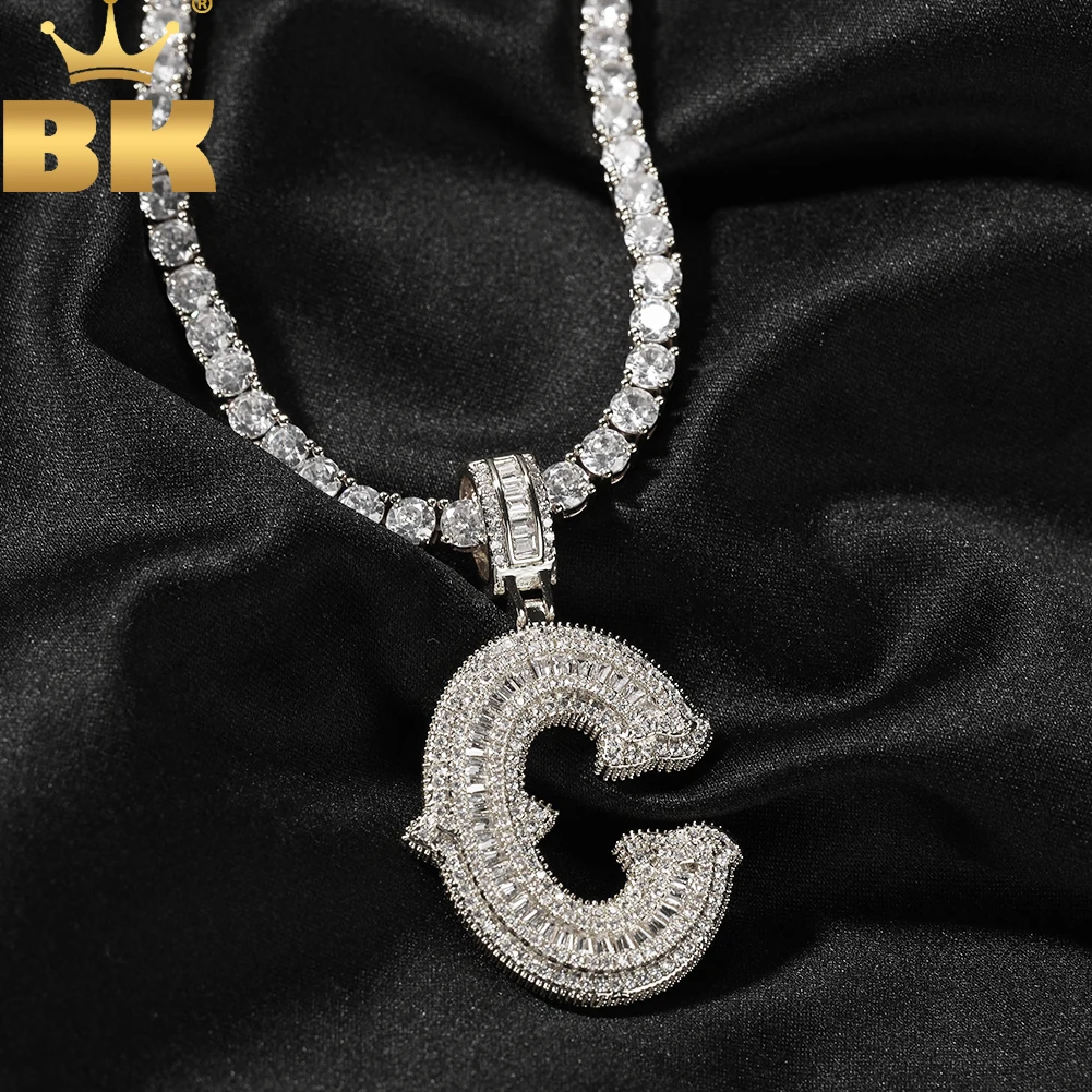 THE BLING KING Baguettecz Initial Letter A-Z Micro Paved Out 5A Cubic Zirconia Single Letter Pendant Necklace Hiphop Jewelry
THE BLING KING Baguettecz Initial Letter A-Z Micro Paved Out 5A Cubic Zirconia Single Letter Pendant Necklace Hiphop Jewelry