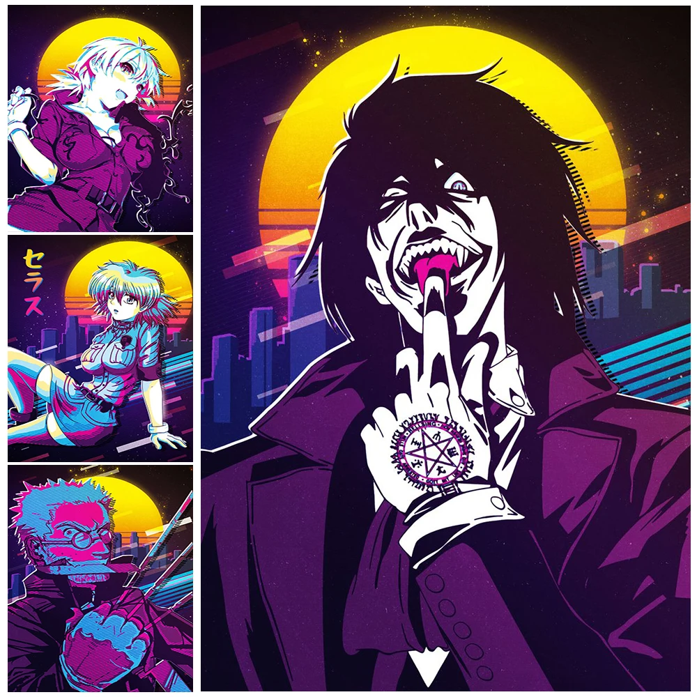 Hellsing Animation Neon Punk Art Poster And Prints Seras Victoria And Alucard Royal Vampire Cavaliers Wall Art Canvas Painting
Hellsing Animation Neon Punk Art Poster And Prints Seras Victoria And Alucard Royal Vampire Cavaliers Wall Art Canvas Painting