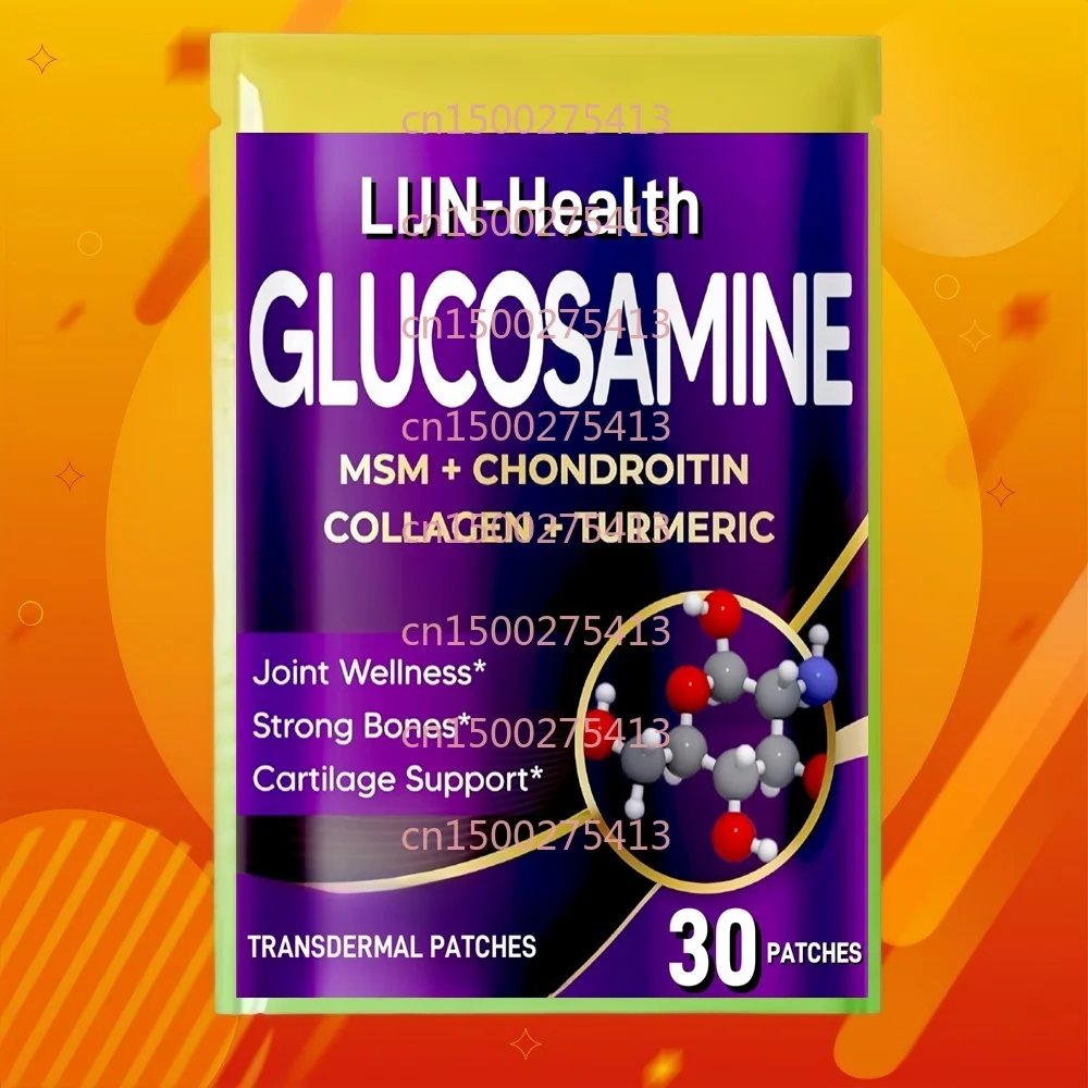 30 Patches Glucosamine Chondroitin Transdermal Patches with Collagen for Joint Wellness, Strong Bones, Cartilage Support
30 Patches Glucosamine Chondroitin Transdermal Patches with Collagen for Joint Wellness, Strong Bones, Cartilage Support