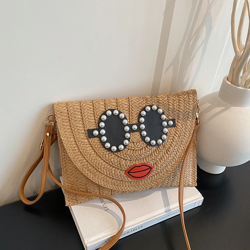 2026 New Summer Straw Bag For Women Fashion Wrist Bag Cute Cartoon Handbag Hobo Bag Flap Envelope Designer Beach Shoulder Bag
2026 New Summer Straw Bag For Women Fashion Wrist Bag Cute Cartoon Handbag Hobo Bag Flap Envelope Designer Beach Shoulder Bag
