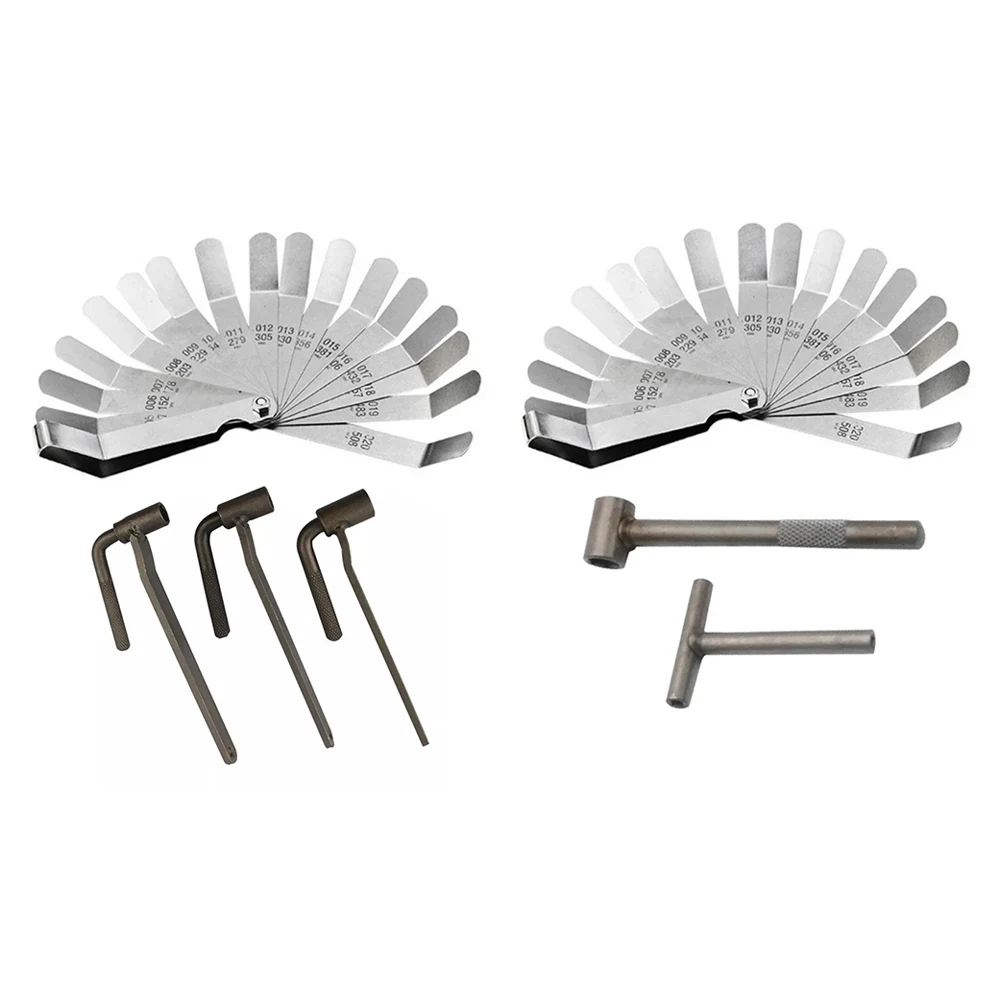 Motorcycle Engine Valve Adjustment Tool Valve Offset Feeler Gauge Adjustment Wrench Stainless Steel Feeler Gauge Adjustment Tool
Motorcycle Engine Valve Adjustment Tool Valve Offset Feeler Gauge Adjustment Wrench Stainless Steel Feeler Gauge Adjustment Tool