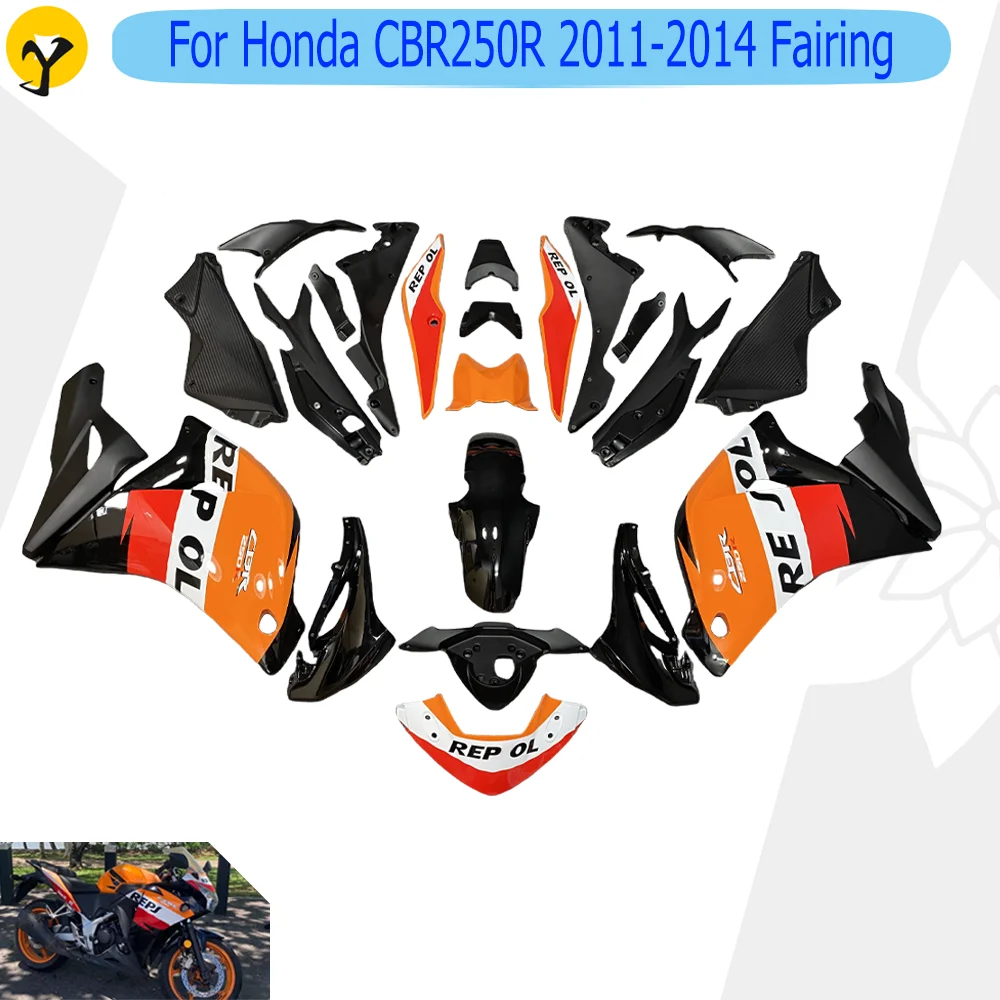 For 2011 2012 2013 2014 Honda CBR250R Motorcycle Fairing Suit Repsol Graffiti Colour Change Suits Housing Colour Change Kits
For 2011 2012 2013 2014 Honda CBR250R Motorcycle Fairing Suit Repsol Graffiti Colour Change Suits Housing Colour Change Kits
