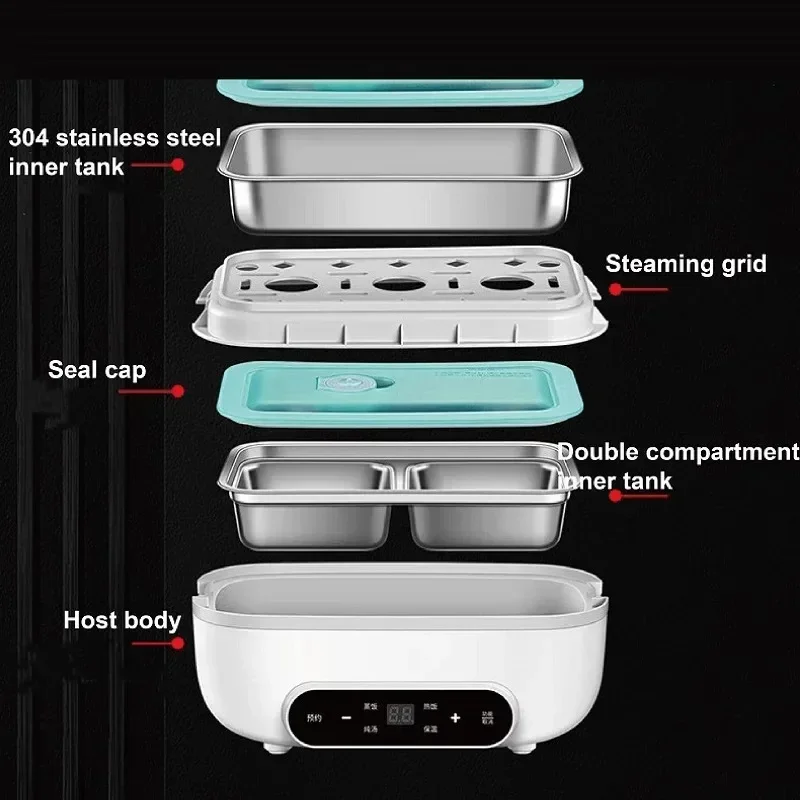 Portable 1.1L Electric Lunch Box for Office Car Picnic Heated Lunch Box Warmer Container Breakfast Machine Stainless Steel Food
Portable 1.1L Electric Lunch Box for Office Car Picnic Heated Lunch Box Warmer Container Breakfast Machine Stainless Steel Food