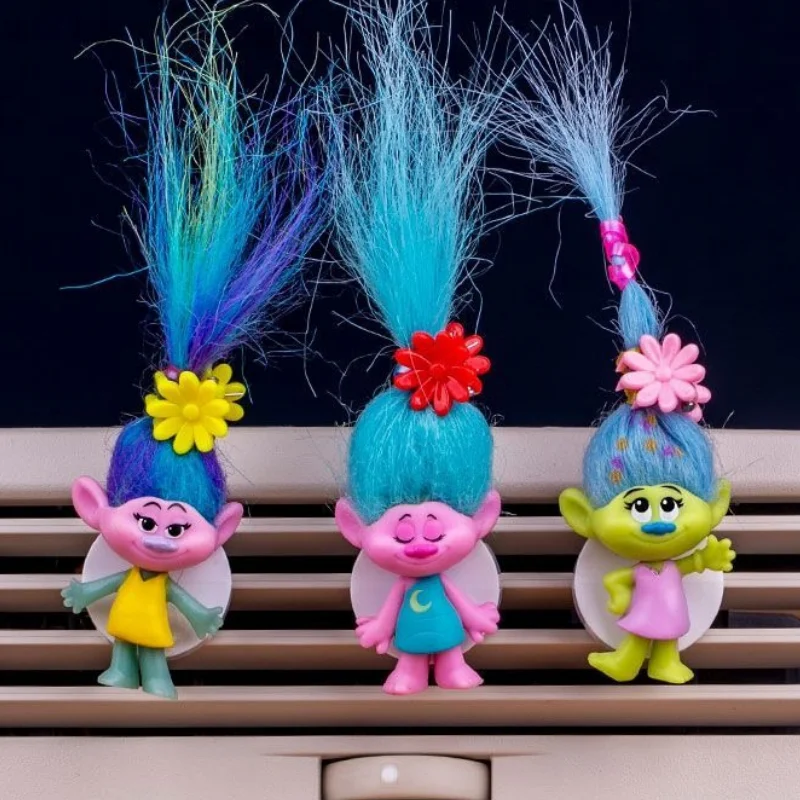 Hasbro Trolls Poppy Biggie DJ Suki Cute anime movie character cartoon car ornaments creative kawaii car aromatherapy accessories
Hasbro Trolls Poppy Biggie DJ Suki Cute anime movie character cartoon car ornaments creative kawaii car aromatherapy accessories