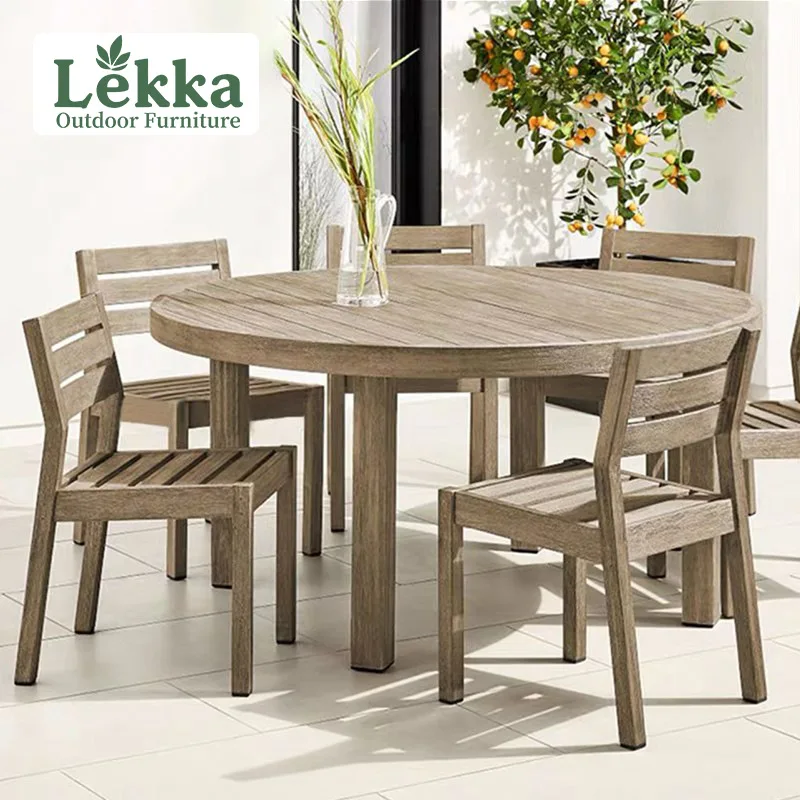 Customized outdoor teak tables and chairs villa preservative wood leisure chairs hotel outdoor homestay terrace solid wood garde
Customized outdoor teak tables and chairs villa preservative wood leisure chairs hotel outdoor homestay terrace solid wood garde