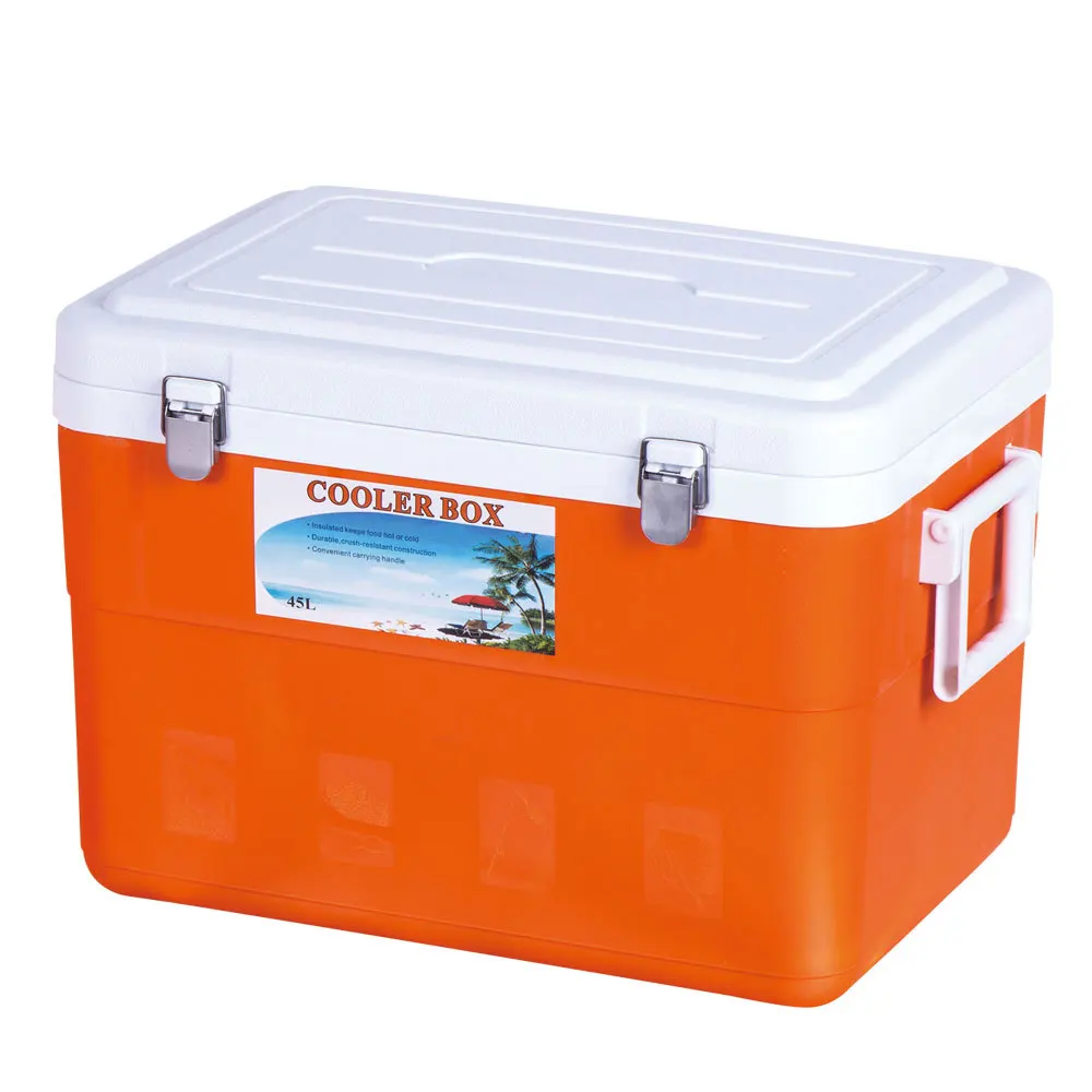 45L Modern Eco-Friendly PE Portable Insulated Cool Box Fresh Keeping Outdoor Cooler For Fishing And Commercial Use
45L Modern Eco-Friendly PE Portable Insulated Cool Box Fresh Keeping Outdoor Cooler For Fishing And Commercial Use