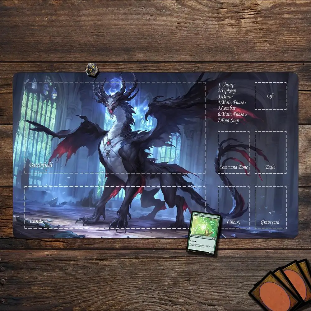 Magic Playmat card gaming mat with zone Fantasy Dragon Design mtg playmat Desk Mat gamer keypad expansion mousepad office pad
Magic Playmat card gaming mat with zone Fantasy Dragon Design mtg playmat Desk Mat gamer keypad expansion mousepad office pad