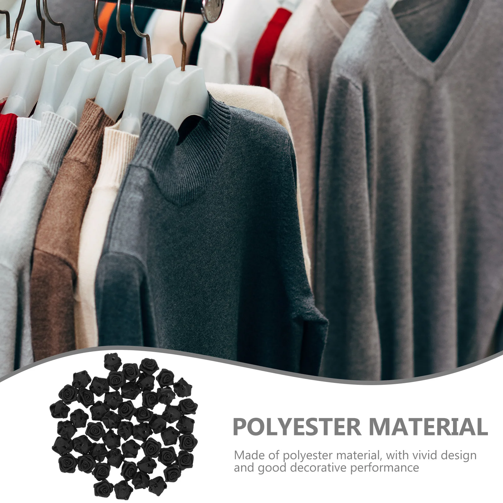 50pcs Mini Rose Decors For Diy Hairpin Flowers Sewing Crafts Clothing Accessories Polyester Flower Charms Decorative Sewing
50pcs Mini Rose Decors For Diy Hairpin Flowers Sewing Crafts Clothing Accessories Polyester Flower Charms Decorative Sewing