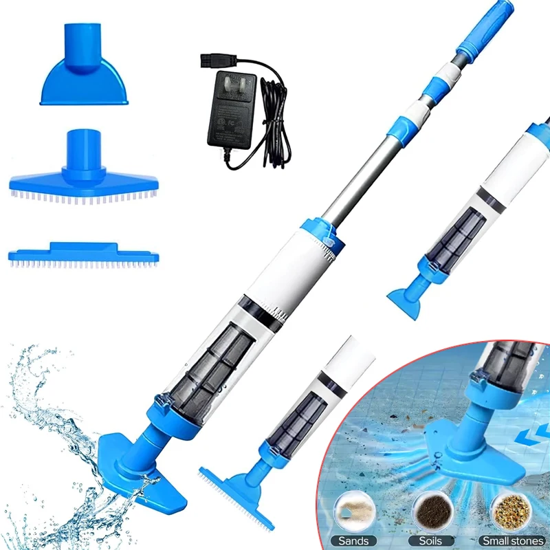3 in 1 Pool Vacuum Cleaner Rechargeable Pool Fish Tank Swimming Handheld Cordless Spas Hot Tubs Portable
3 in 1 Pool Vacuum Cleaner Rechargeable Pool Fish Tank Swimming Handheld Cordless Spas Hot Tubs Portable