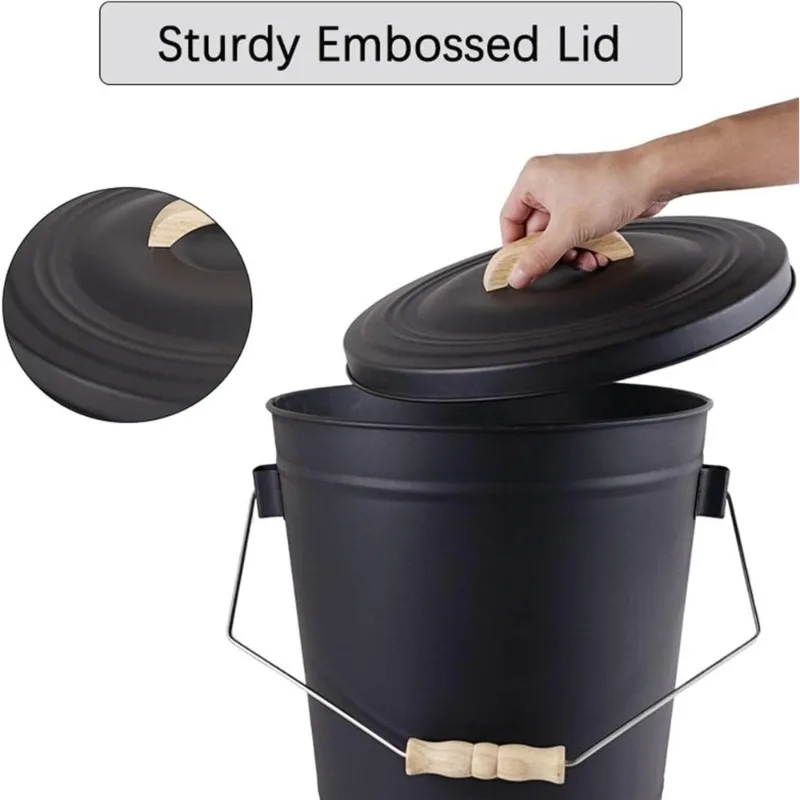 Large Metal Ash Bucket with Lid and Shovel 5.2 Gallon Fireplace Tools Set for Fire Pit Wood Stove Indoor Outdoor Camping
Large Metal Ash Bucket with Lid and Shovel 5.2 Gallon Fireplace Tools Set for Fire Pit Wood Stove Indoor Outdoor Camping