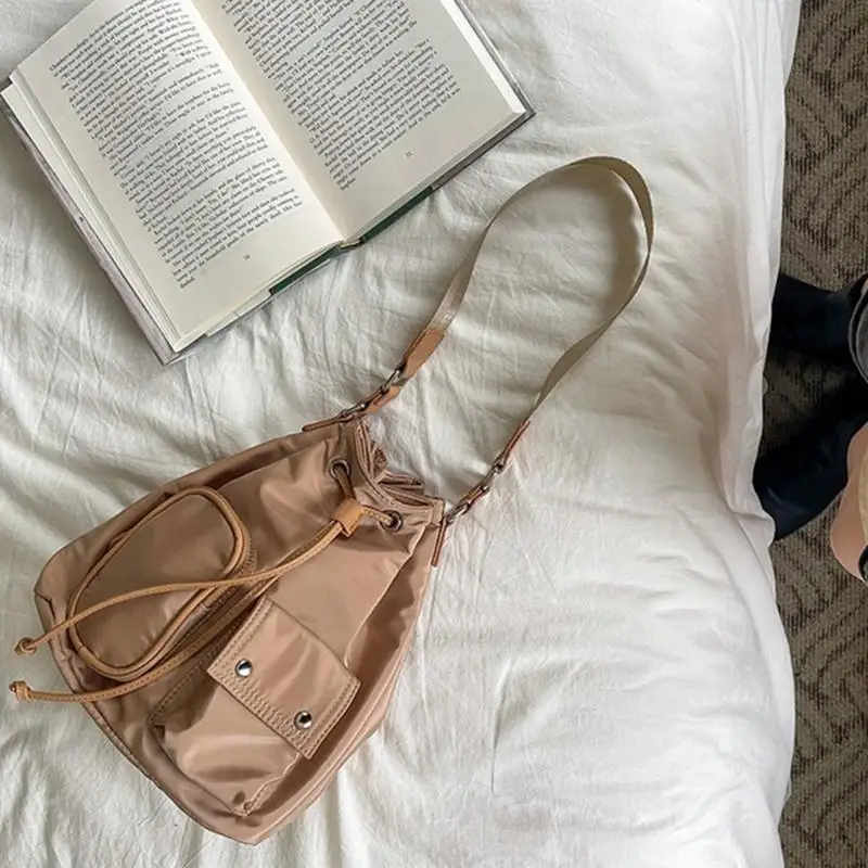 63HC Large Capacity Nylon Shoulder Bag for Women Who Love the Outdoors Stylish and Comfortable Crossbody Bucket Bags
63HC Large Capacity Nylon Shoulder Bag for Women Who Love the Outdoors Stylish and Comfortable Crossbody Bucket Bags
