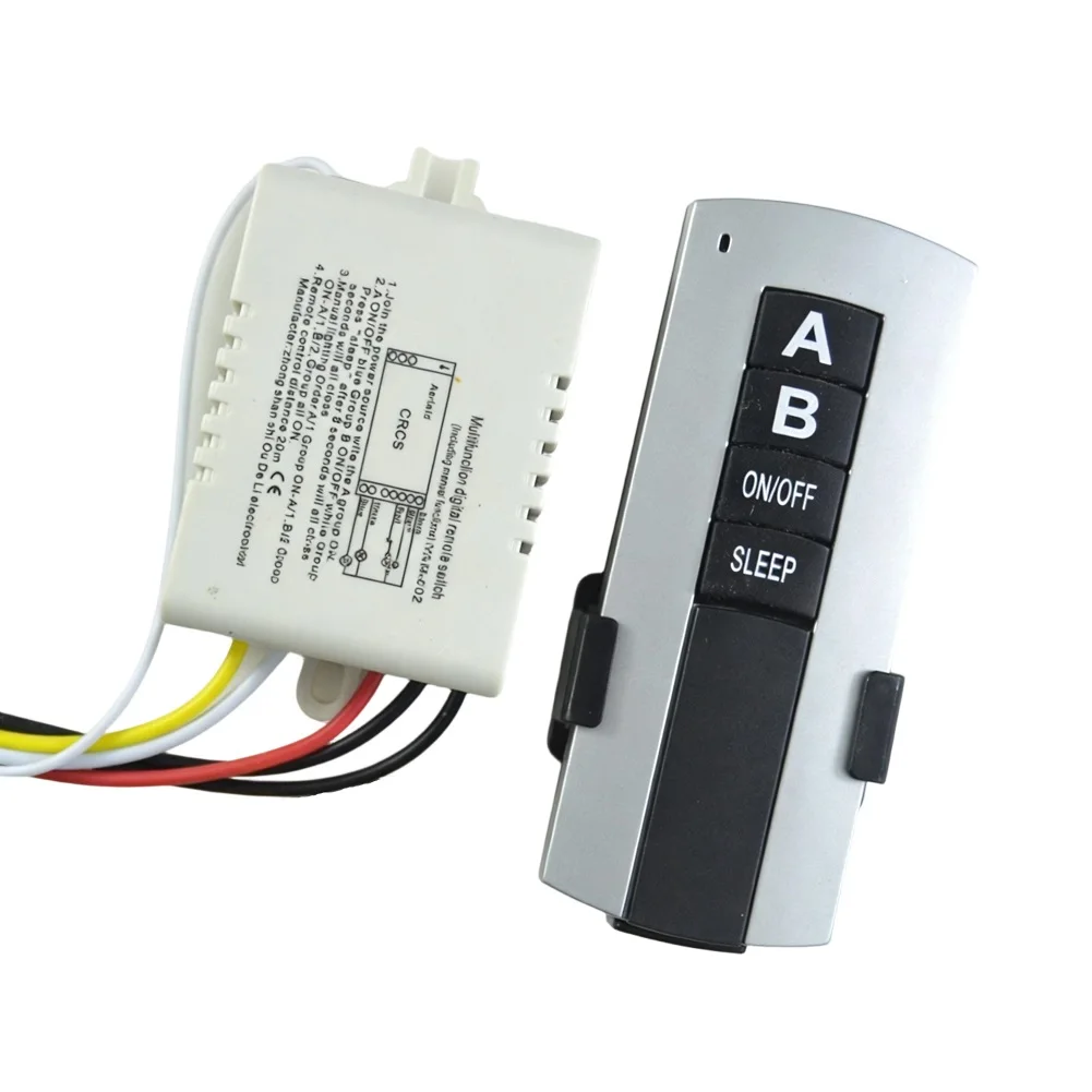 For 2 Way Remote Switch AC For 2For 20V for Chandelier Ceiling Light with 7A Relay Load Support YAM 80For 2 ABS Housing
For 2 Way Remote Switch AC For 2For 20V for Chandelier Ceiling Light with 7A Relay Load Support YAM 80For 2 ABS Housing