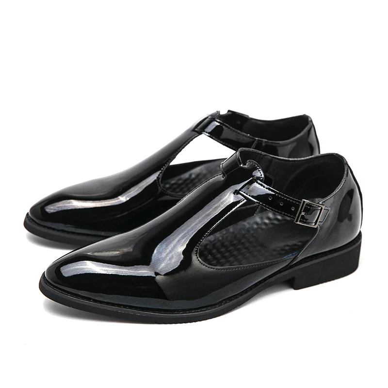 Summer Men Sandals PU Buckle Pointed Toe Slip On Casual Business Office Dress Leather Shoes Fashion Driving Loafers Size 38-46
Summer Men Sandals PU Buckle Pointed Toe Slip On Casual Business Office Dress Leather Shoes Fashion Driving Loafers Size 38-46