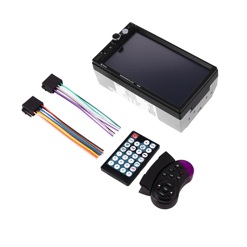 7 Inch Double Din Car Stereo Audio Bluetooth MP5 Player USB FM Multimedia Radio Support Mobile Phone Synchronization
7 Inch Double Din Car Stereo Audio Bluetooth MP5 Player USB FM Multimedia Radio Support Mobile Phone Synchronization