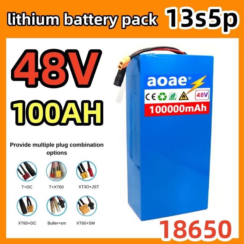 AOAE Genuine 48V 100Ah Motorized scooter battery 2000W Citycoco 50A BMS Original Folding car battery Lithium Battery Pack 13s5p
AOAE Genuine 48V 100Ah Motorized scooter battery 2000W Citycoco 50A BMS Original Folding car battery Lithium Battery Pack 13s5p