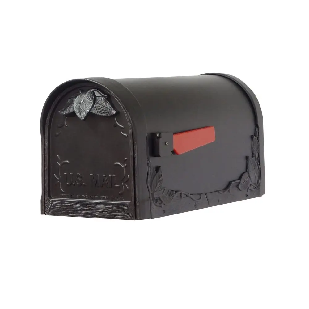 Lite Floral Curbside Mailbox Black Cast Aluminum Mailbox for Post Mount SCF1003BLK
Lite Floral Curbside Mailbox Black Cast Aluminum Mailbox for Post Mount SCF1003BLK