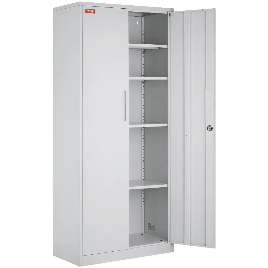 Metal Storage Cabinet Steel Locking Storage Cabinet with 2 Magnetic Doors and 4 Adjustable Shelves 71'' Metal Cabinet 200 lbs
Metal Storage Cabinet Steel Locking Storage Cabinet with 2 Magnetic Doors and 4 Adjustable Shelves 71'' Metal Cabinet 200 lbs