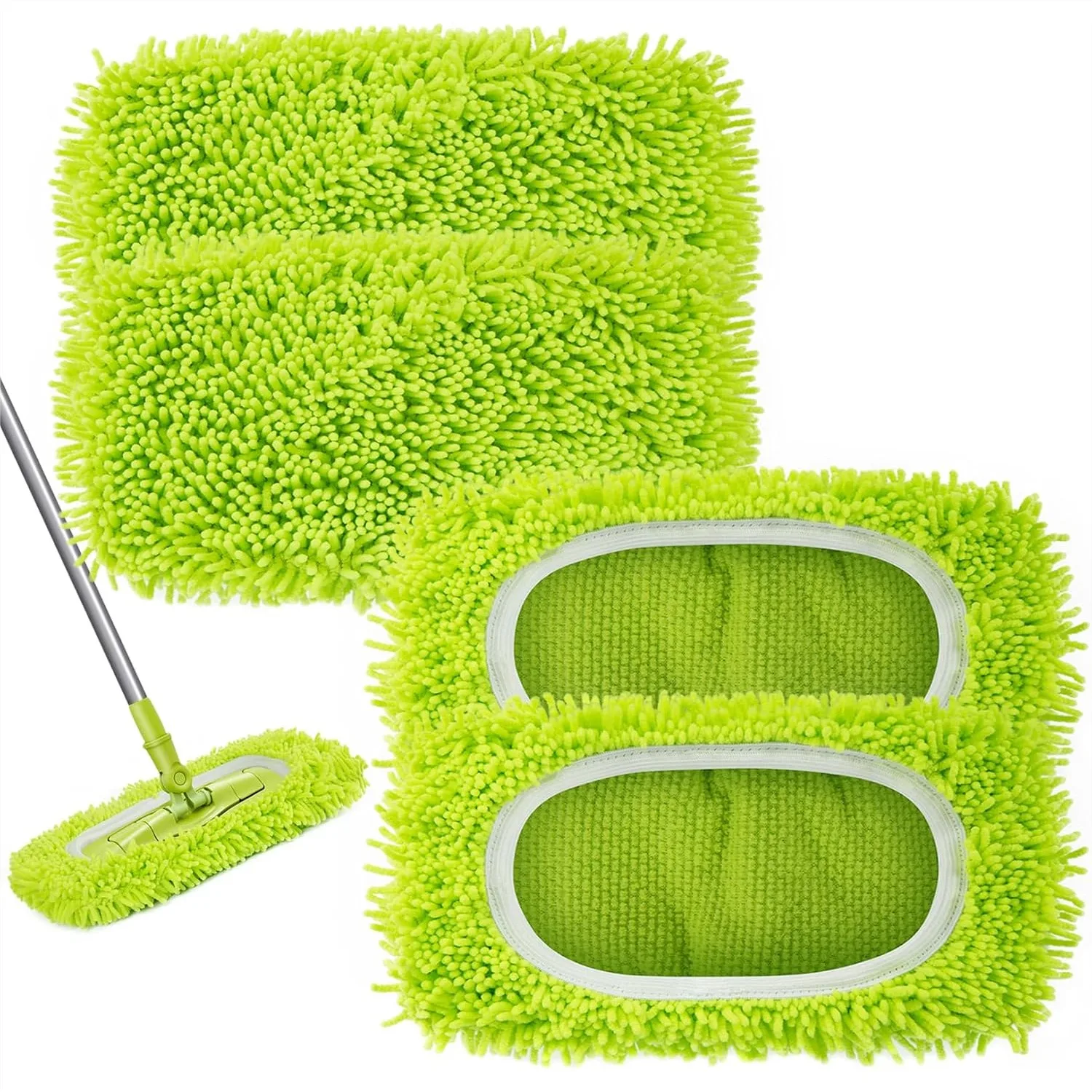 Reusable Dry Sweeping Cloths Microfiber Wet Mop Pads Compatible with Swiffer Sweeper Mop Replacement for Hardwood Floor Cleaning
Reusable Dry Sweeping Cloths Microfiber Wet Mop Pads Compatible with Swiffer Sweeper Mop Replacement for Hardwood Floor Cleaning