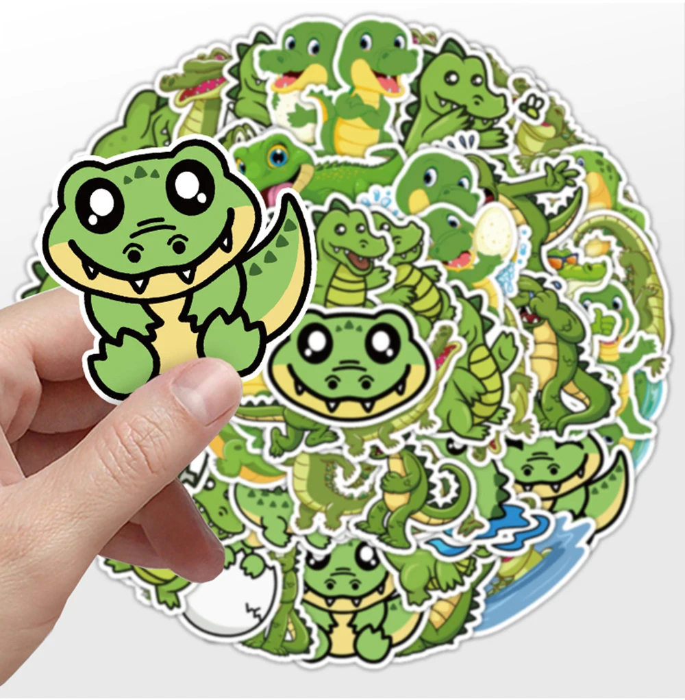50PCS Cute Animal Green Crocodile Cartoon Stickers DIY Phone Laptop Luggage Skateboard Graffiti Decals Fun for Kids Toys Gifts
50PCS Cute Animal Green Crocodile Cartoon Stickers DIY Phone Laptop Luggage Skateboard Graffiti Decals Fun for Kids Toys Gifts