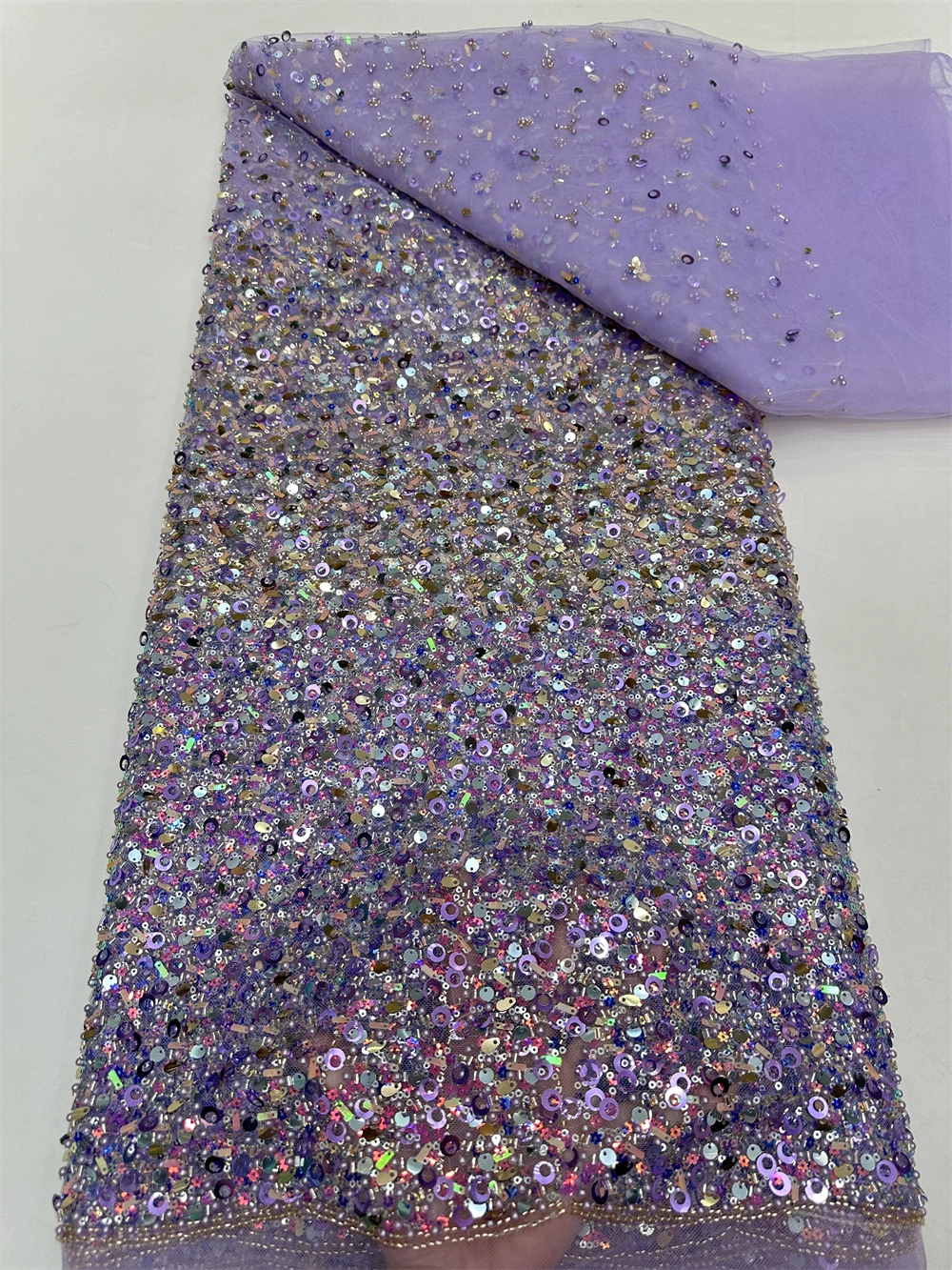 Latest African Sequins Lace Fabric 2024 High Quality Lace Embroidery Beaded Mesh Fabric 5 Yards For Women Wedding Party Dress
Latest African Sequins Lace Fabric 2024 High Quality Lace Embroidery Beaded Mesh Fabric 5 Yards For Women Wedding Party Dress