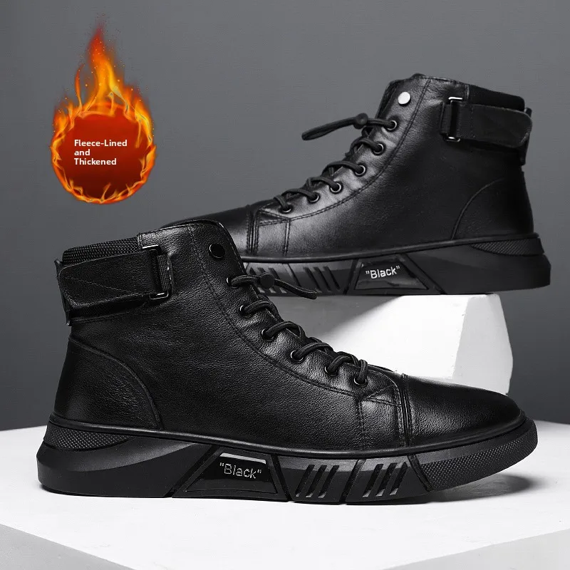 Comfortable Leather Men's Ankle Boots Walking Shoes Sport Style Flat Heel round Toe Warmth Winter Season Rubber Outsole
Comfortable Leather Men's Ankle Boots Walking Shoes Sport Style Flat Heel round Toe Warmth Winter Season Rubber Outsole