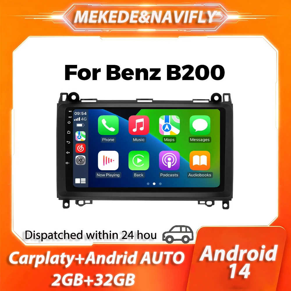 MEKEDE&NAVIFLY Android 14 Car radio Navigation Multimedia For Mercedes Sprinter Benz B200 Vito W639 Viano B Class W169 W245 W209
MEKEDE&NAVIFLY Android 14 Car radio Navigation Multimedia For Mercedes Sprinter Benz B200 Vito W639 Viano B Class W169 W245 W209