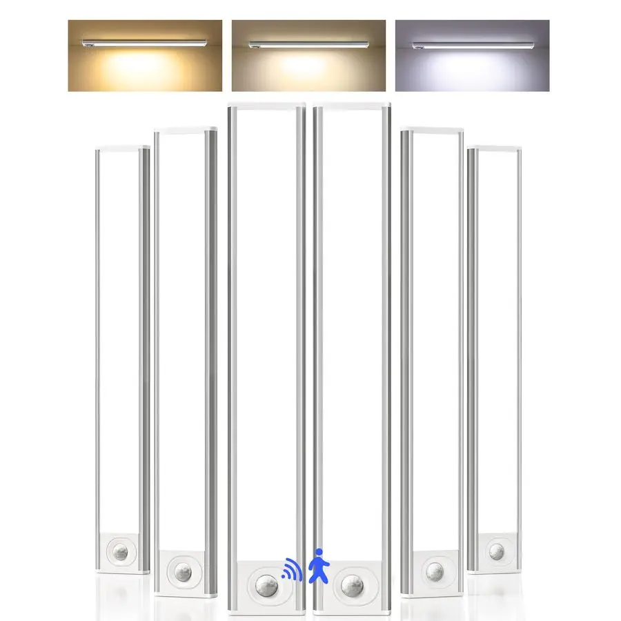 Under Cabinet Lighting, 6Pack Rechargeable Motion Sensor Light Indoor, Magnetic Closet Lights with Dimmable amp 3 Color Temps, W
Under Cabinet Lighting, 6Pack Rechargeable Motion Sensor Light Indoor, Magnetic Closet Lights with Dimmable amp 3 Color Temps, W