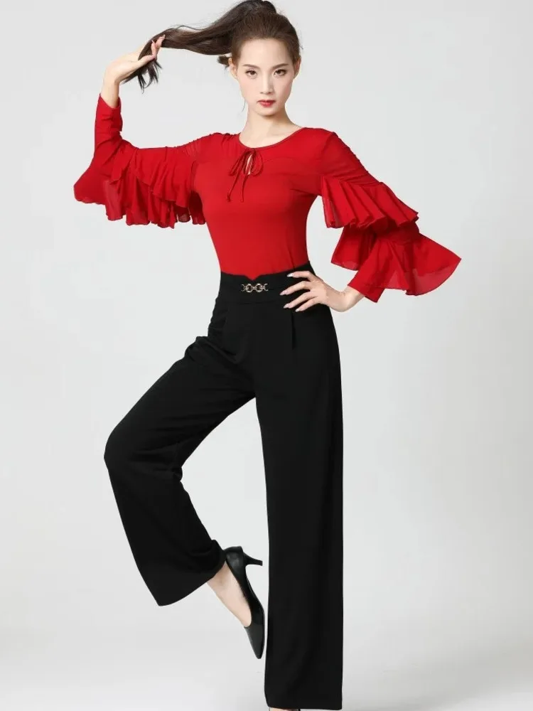 Ballroom Mesh Patchwork Street Dance Party Tops Graduation Latin Costume Ruffle Pole Clothing Original Carnival Women Jazz Shirt
Ballroom Mesh Patchwork Street Dance Party Tops Graduation Latin Costume Ruffle Pole Clothing Original Carnival Women Jazz Shirt