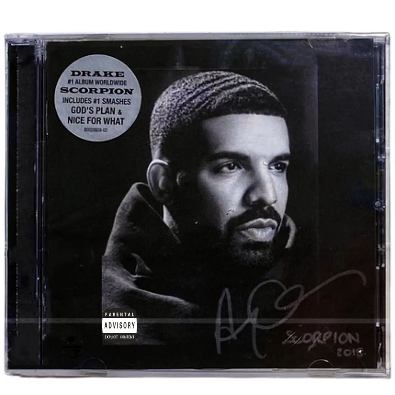 Rap Aubrey Drake Graham Music CD Scorpion Album Cosplay Compact Disc Car Walkman Soundtracks Box Party Music Collection Gifts
Rap Aubrey Drake Graham Music CD Scorpion Album Cosplay Compact Disc Car Walkman Soundtracks Box Party Music Collection Gifts