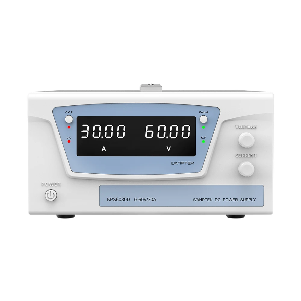 Wanptek KPS6030D 60V/30A 1200W High Power Dc Supply Precision Adjustable Desktop with Short Circuit Warning
Wanptek KPS6030D 60V/30A 1200W High Power Dc Supply Precision Adjustable Desktop with Short Circuit Warning