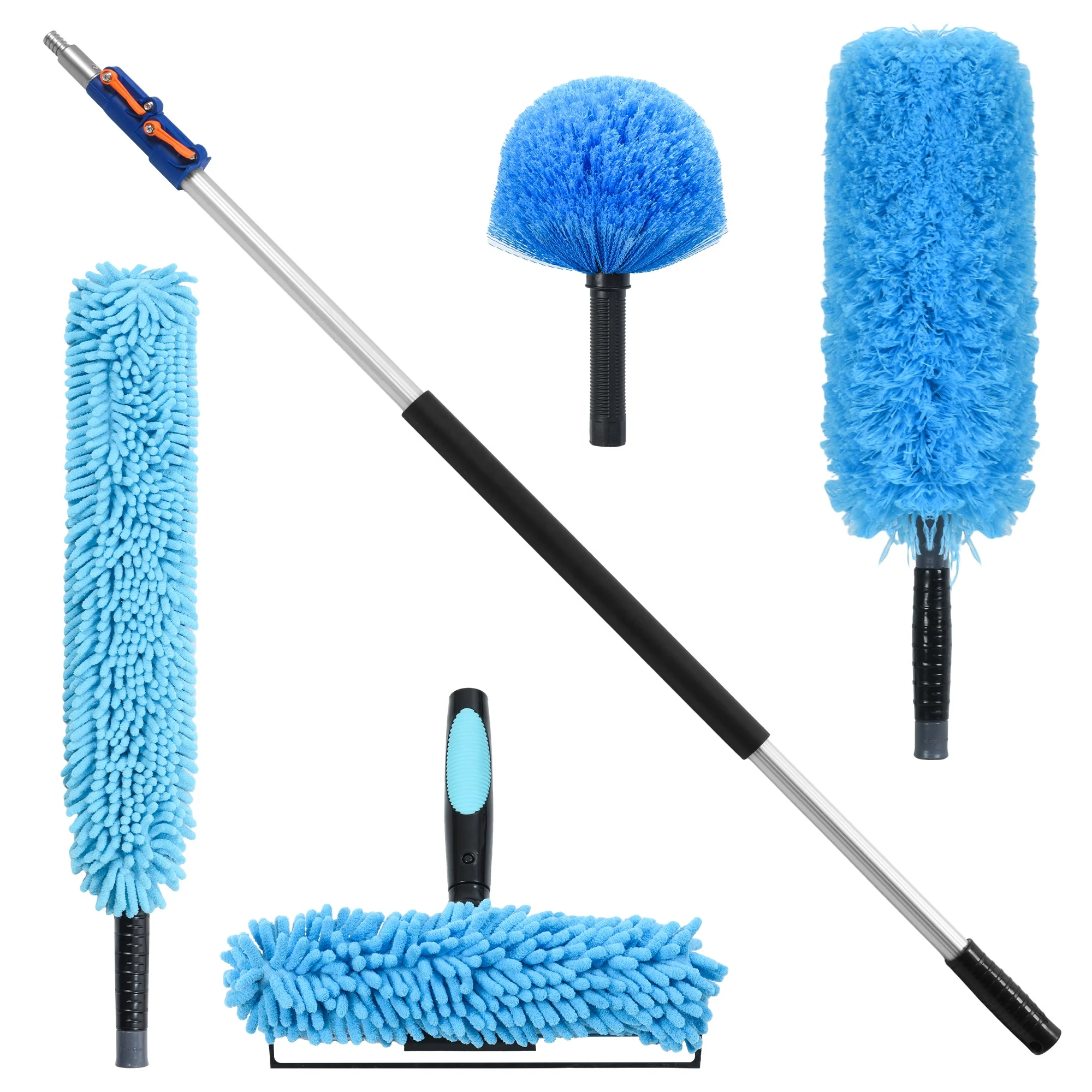 Lightweight Rugged Long Handle Cleaning Brush Cleaning Kit Window Brush with 5-12 Foot Telescopic Extension Rod
Lightweight Rugged Long Handle Cleaning Brush Cleaning Kit Window Brush with 5-12 Foot Telescopic Extension Rod