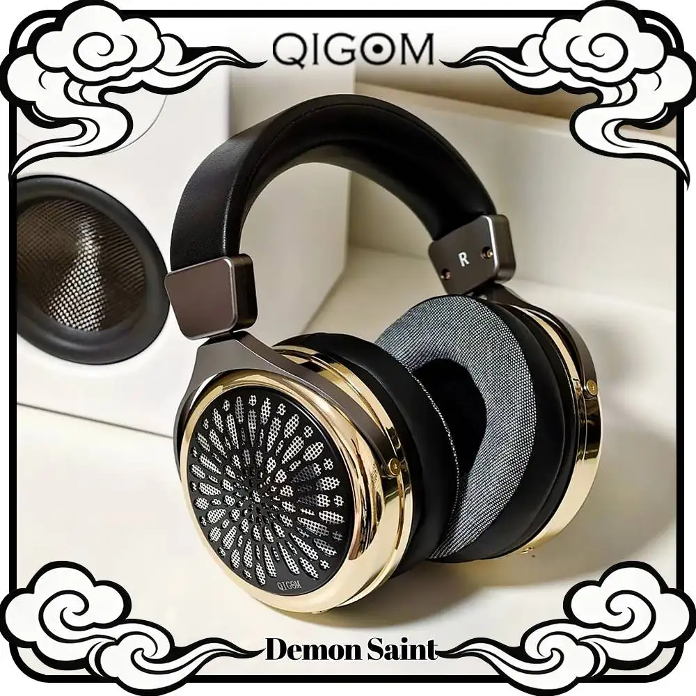 QIGOM Demon Saint Over-Ear Open-Back Headsets, Planar Magnetic Headphones HIFI, Detachable Cable, Metal Grill Audiophile Headset
QIGOM Demon Saint Over-Ear Open-Back Headsets, Planar Magnetic Headphones HIFI, Detachable Cable, Metal Grill Audiophile Headset