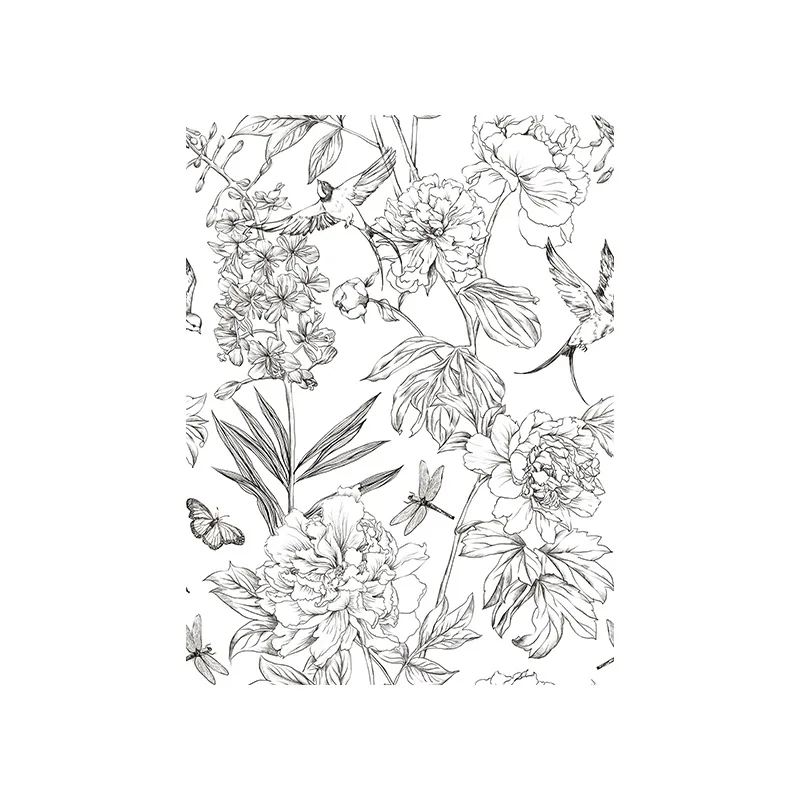 Самоклеящиеся обои с цветочным рисунком птицы, черно-белые цветы, настенная бумага для гостиной, спальни, ванной комнаты, домашний декор
Самоклеящиеся обои с цветочным рисунком птицы, черно-белые цветы, настенная бумага для гостиной, спальни, ванной комнаты, домашний декор