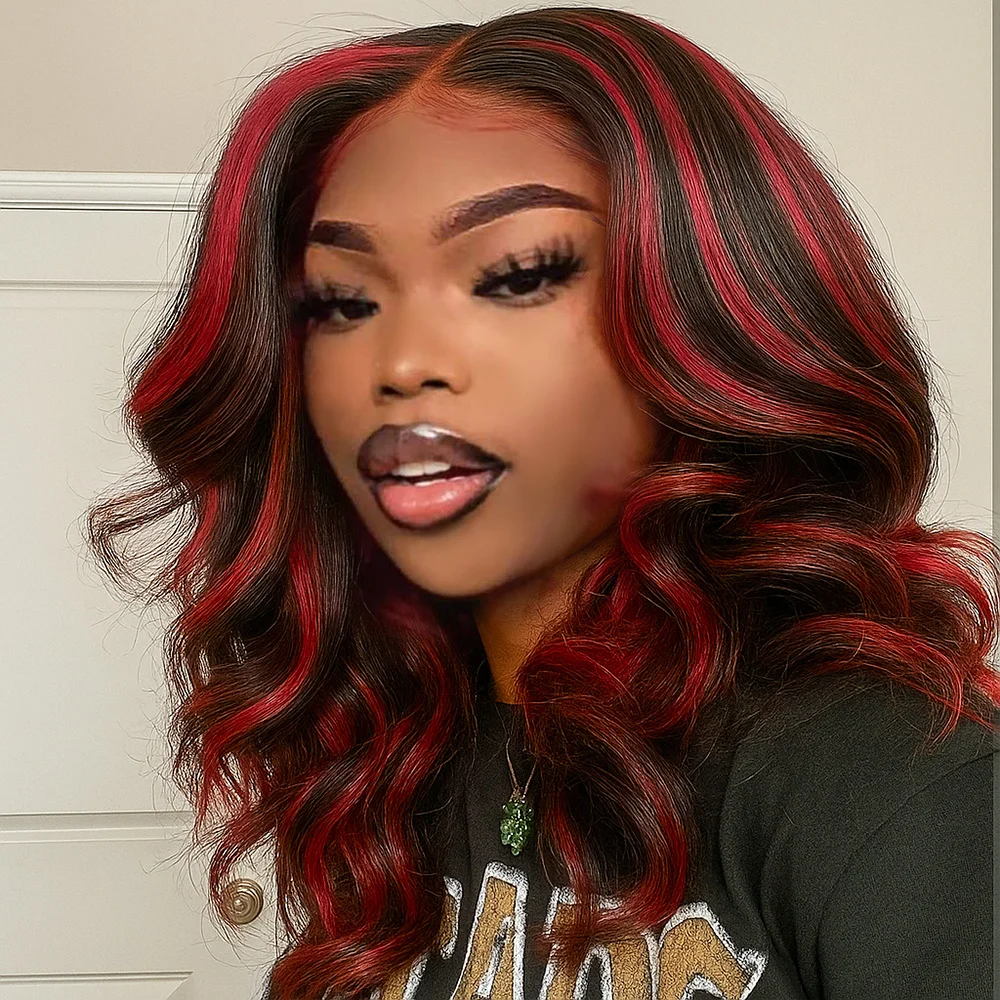 Парик-каре 1B/99J Omber Black с красными прядями, короткий, с эффектом Body Wave, без клея, с фронтальной застежкой 5x5 и HD-кружевом 13x4
Парик-каре 1B/99J Omber Black с красными прядями, короткий, с эффектом Body Wave, без клея, с фронтальной застежкой 5x5 и HD-кружевом 13x4