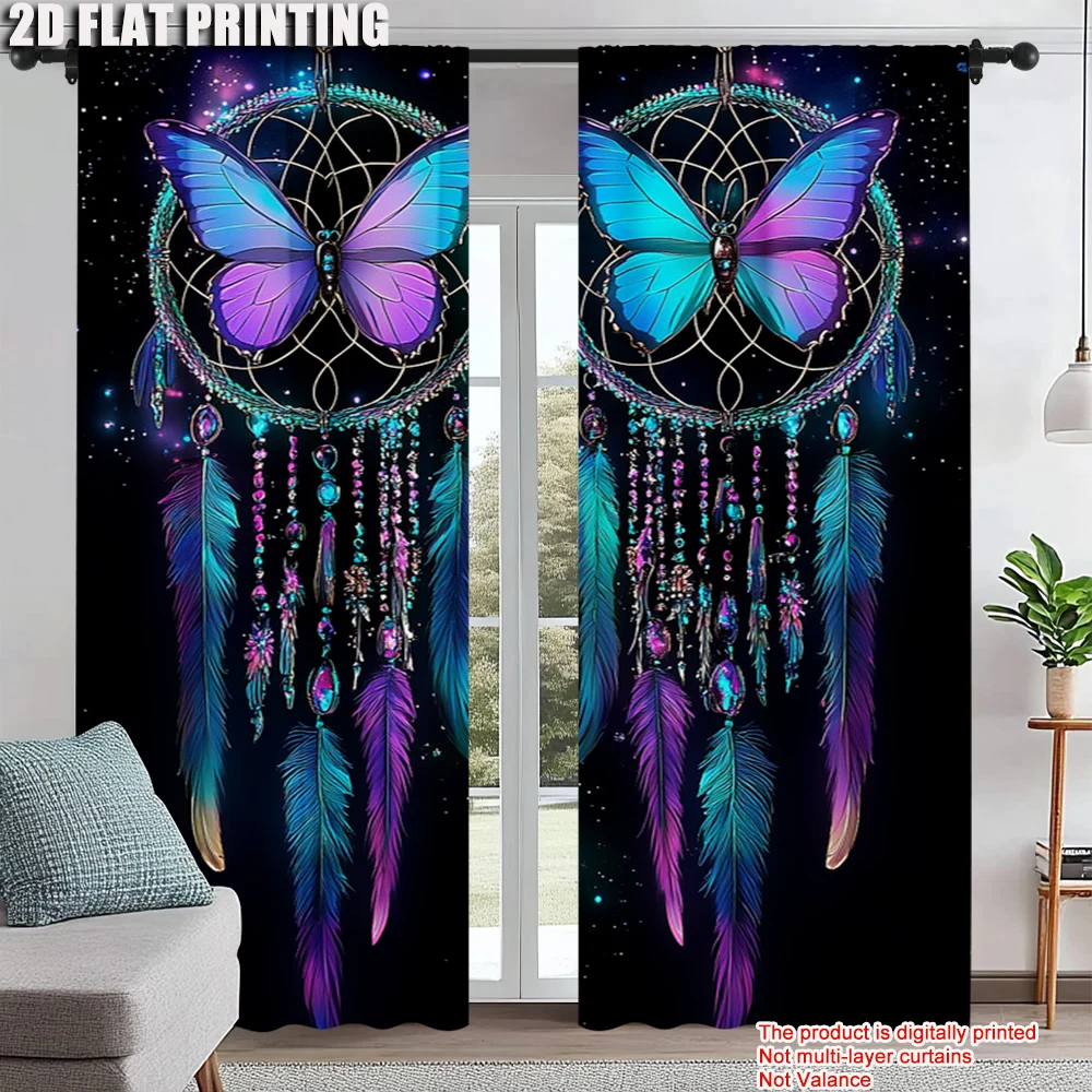 2Pcs Boho Colorful Dreamcatcher Window Curtains For Study Bedroom Kitchen Living Room Playroom Office Home Decoration_ai16
2Pcs Boho Colorful Dreamcatcher Window Curtains For Study Bedroom Kitchen Living Room Playroom Office Home Decoration_ai16