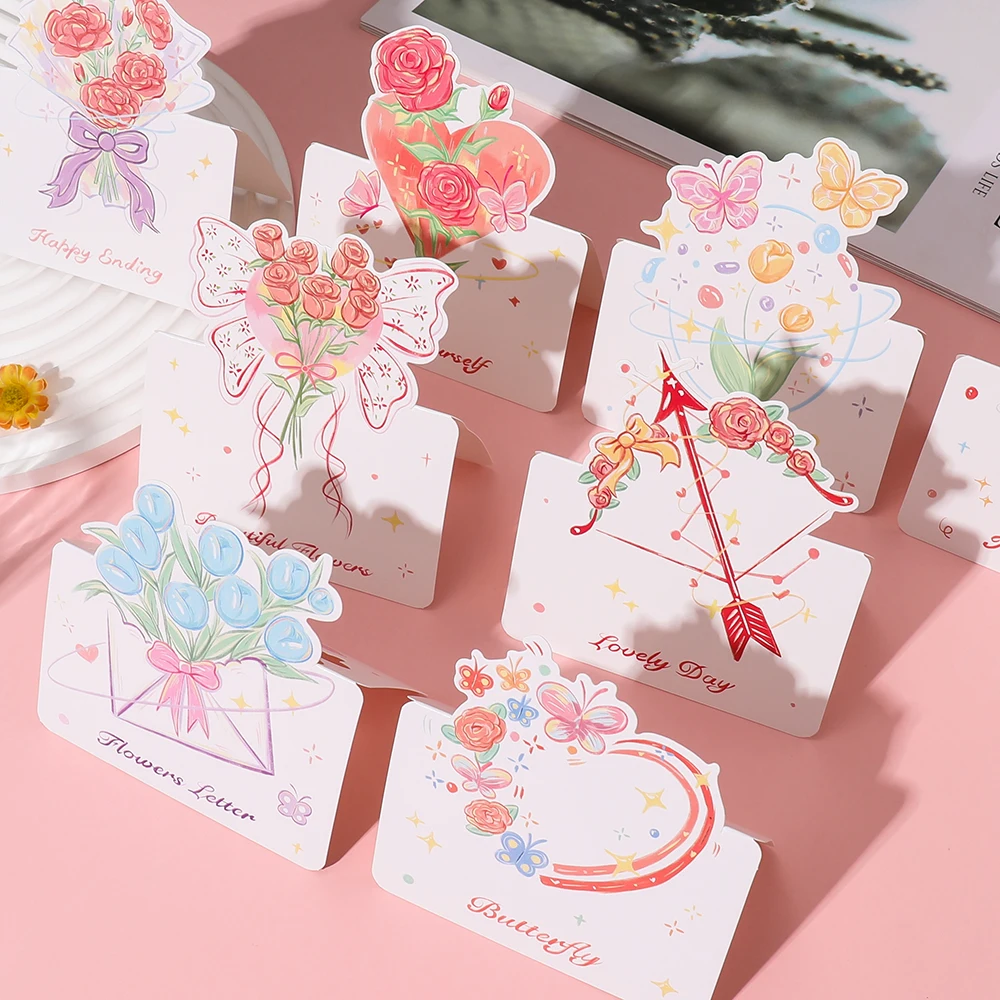 5Pcs Portable Cute Flower Thank You Card Three-Dimensional Bouquet Greeting Cards Birthday Greeting Card For Mother's Day Gift
5Pcs Portable Cute Flower Thank You Card Three-Dimensional Bouquet Greeting Cards Birthday Greeting Card For Mother's Day Gift